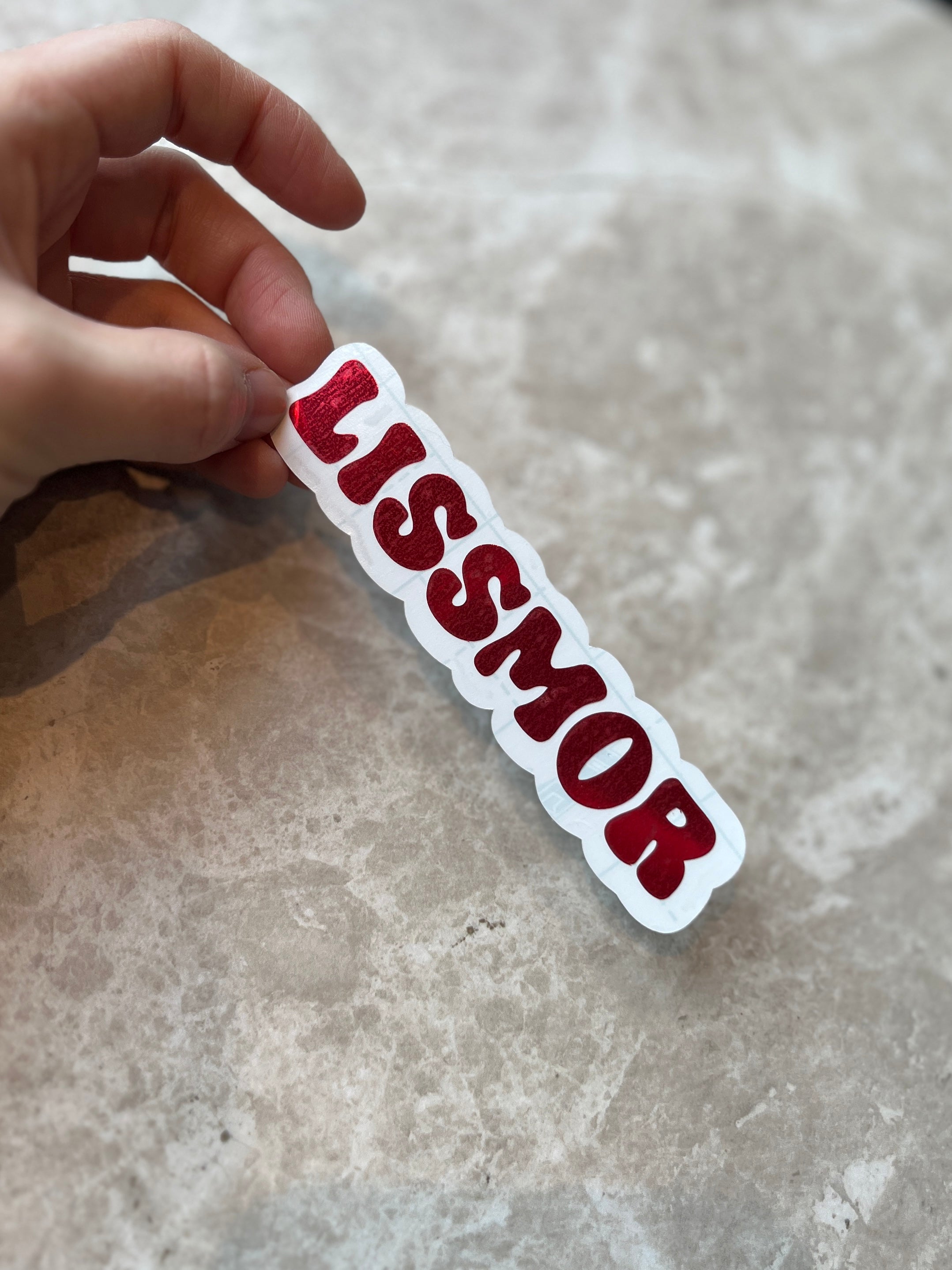 Klistremerke med navn