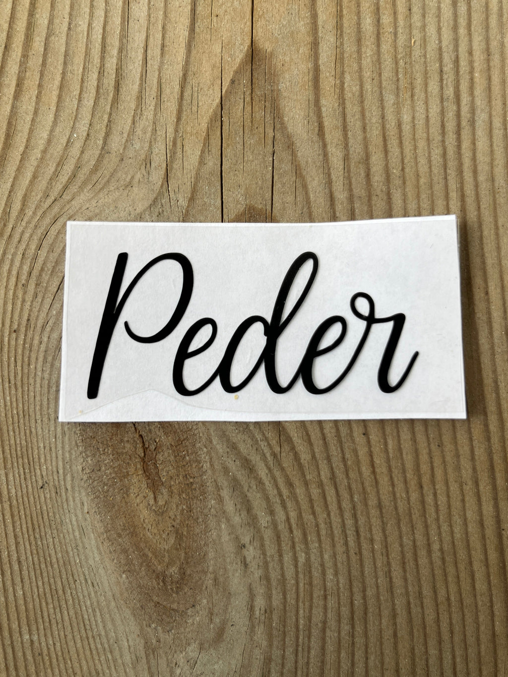 Strykemerke med egen tekst